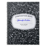 Carnet personnalisé de style de composition carnets