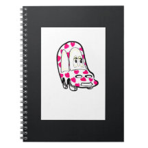 Carnet rose de voiture de coeur