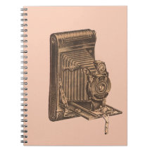 Carnet vintage d'appareil-photo