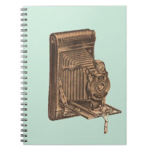 Carnet vintage d'appareil-photo