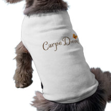 Carpe Diem ! pièce en t de motivation de chien ave Manteaux Pour Animaux Domestiques