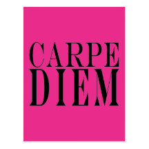 Carpe Diem saisissent le bonheur latin de citation Cartes Postales
