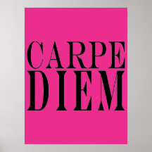 Carpe Diem saisissent le bonheur latin de citation Posters