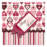 Carré C de confection de coeurs Invitations Personnalisées