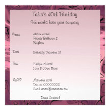 Carré de l'anniversaire Candyswirl2 d'invitation
