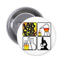 CARRÉ DU LOGO 4 DE LABORATOIRE - ICÔNES DE LABORAT BADGE