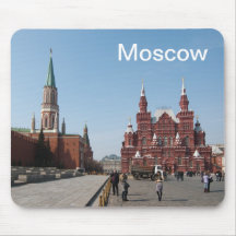 Carré rouge. Moscou, Russie Tapis De Souris