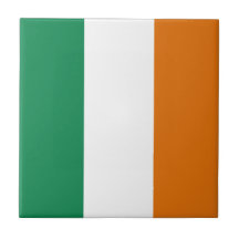 Carreau de céramique de drapeau de l'Irlande
