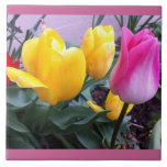 Carreau de céramique - tulipes de ressort