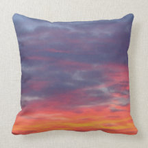 Carreau de palette de coucher du soleil oreiller