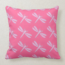Carreau rose de mouche de dragon oreillers
