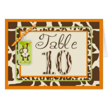 Carte 10 de Tableau de bébé de jungle