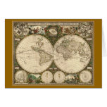 Carte 1660 du monde d'antiquité par Frederick de W