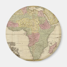 Carte 1725 de l'Afrique de cru Aimant