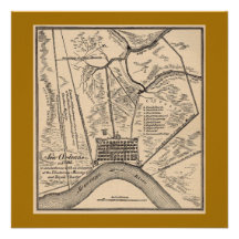 Carte 1770 de la Nouvelle-Orléans Faire-part Personnalisé