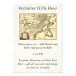 Carte 1778 du Canada et des Etats-Unis Faire-parts