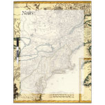 Carte 1778 du Canada et des Etats-Unis Tableaux Effaçables Blancs