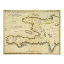 Carte 1814 du Haïti par Mathew Carey Cartons D'invitation