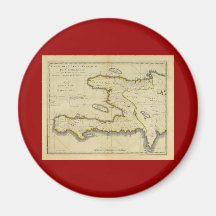 Carte 1814 du Haïti par Mathew Carey Magnets Pour Réfrigérateur