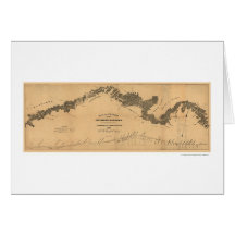 Carte 1839 de chemin de fer de Gettysburg