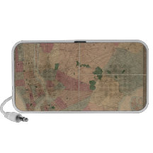 Carte 1872 - New York City, Queens de Brooklyn de  Haut-parleurs Notebook