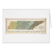 Carte 1896 d'agriculture du Tennessee