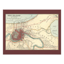 Carte 1900 de la Nouvelle-Orléans Faire-parts