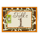 Carte 1 de Tableau de bébé de jungle