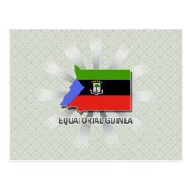 Carte 2,0 de drapeau de Guinée équatoriale Cartes Postales