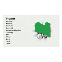 Carte 2,0 de drapeau de la Libye Carte De Visite