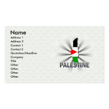 Carte 2,0 de drapeau de la Palestine Cartes De Visite Professionnelles