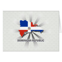 Carte 2,0 de drapeau de la République Dominicaine