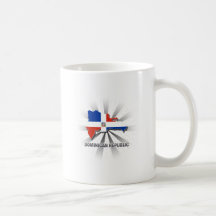 Carte 2,0 de drapeau de la République Dominicaine Tasse À Café