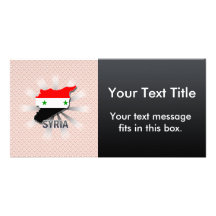 Carte 2,0 de drapeau de la Syrie Photocarte