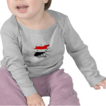 Carte 2,0 de drapeau de la Syrie T-shirts