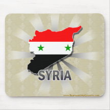 Carte 2,0 de drapeau de la Syrie Tapis De Souris