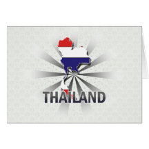 Carte 2,0 de drapeau de la Thaïlande