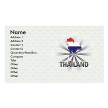 Carte 2,0 de drapeau de la Thaïlande Carte De Visite