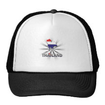 Carte 2,0 de drapeau de la Thaïlande Casquette