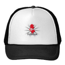 Carte 2,0 de drapeau de la Tunisie Casquettes