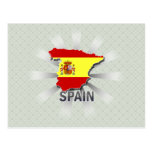 Carte 2,0 de drapeau de l'Espagne Carte Postale