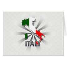 Carte 2,0 de drapeau de l'Italie