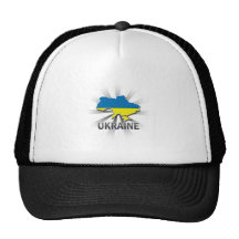 Carte 2,0 de drapeau de l'Ukraine Casquette De Camionneur