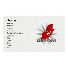 Carte 2,0 de drapeau d'île de Man Modèles De Cartes De Visite