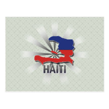 Carte 2,0 de drapeau du Haïti Carte Postale