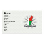 Carte 2,0 de drapeau du Madagascar Cartes De Visite Personnelles