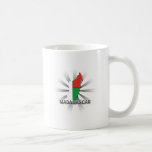 Carte 2,0 de drapeau du Madagascar Tasse À Café
