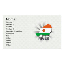 Carte 2,0 de drapeau du Niger Cartes De Visite Personnelles