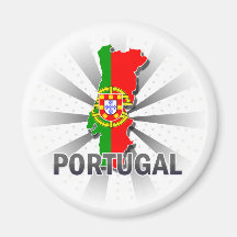 Carte 2,0 de drapeau du Portugal Aimants