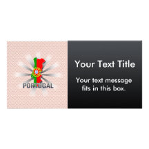 Carte 2,0 de drapeau du Portugal Cartes De Vœux Avec Photo